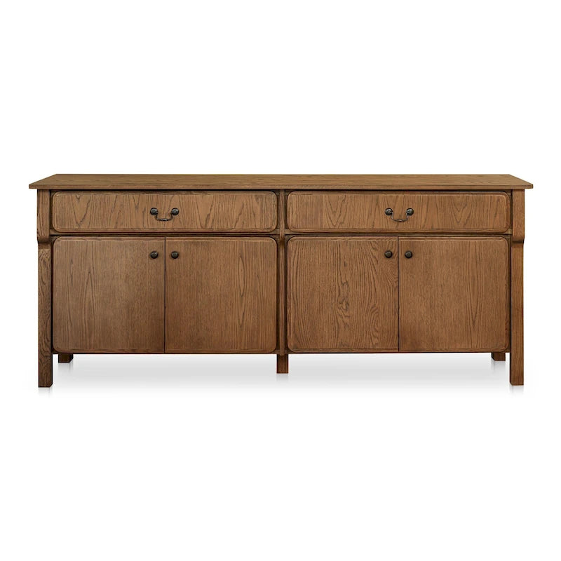 Sideboard With drawers, Warm Brown - 78.5W x19.76D x32H