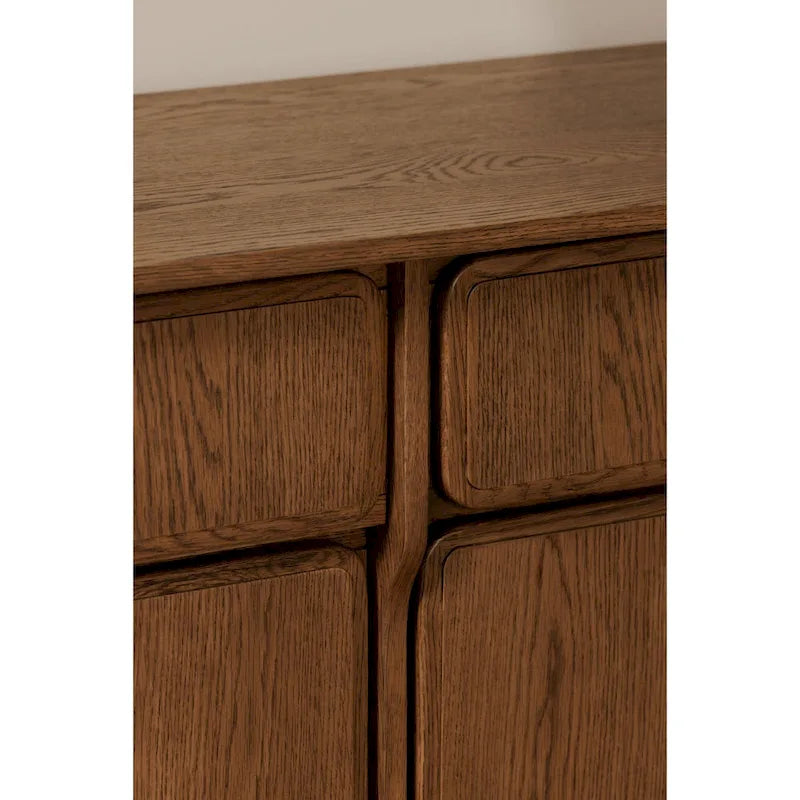 Sideboard With drawers, Warm Brown - 78.5W x19.76D x32H