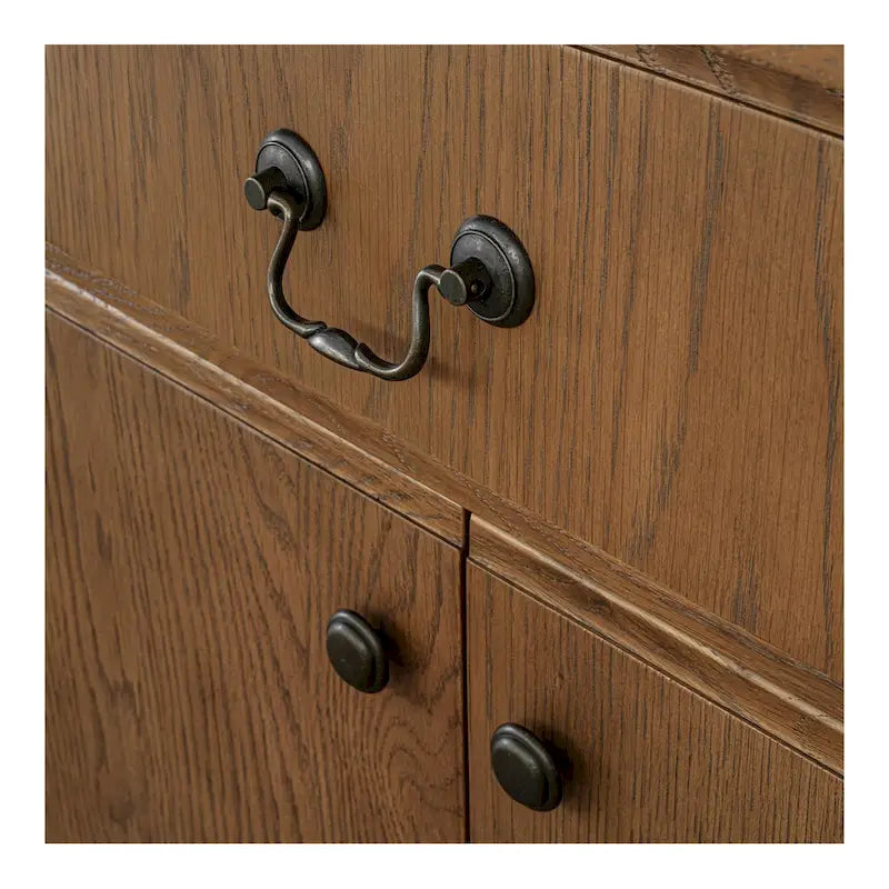 Sideboard With drawers, Warm Brown - 78.5W x19.76D x32H