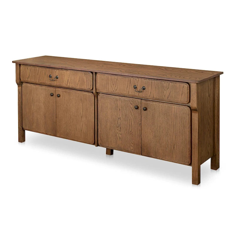 Sideboard With drawers, Warm Brown - 78.5W x19.76D x32H
