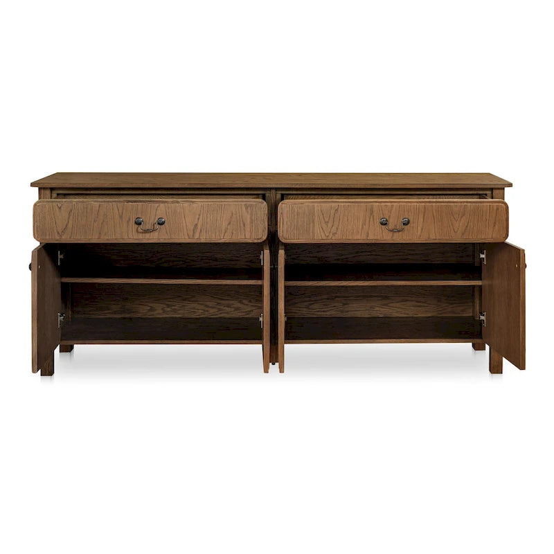 Sideboard With drawers, Warm Brown - 78.5W x19.76D x32H