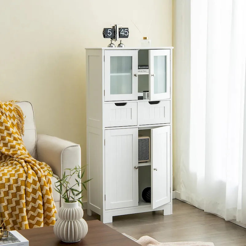 Meuble de rangement de salle de bain avec 2 tiroirs pour cuisine