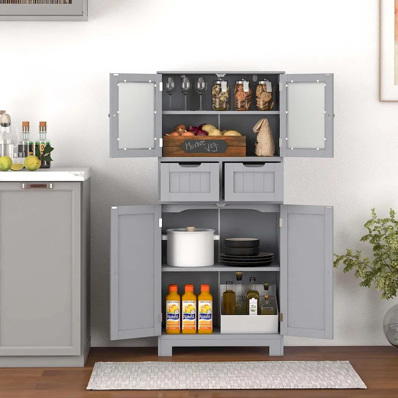 Meuble de rangement de salle de bain avec 2 tiroirs pour cuisine