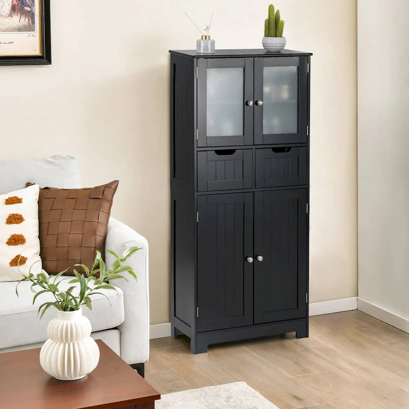 Meuble de rangement de salle de bain avec 2 tiroirs pour cuisine