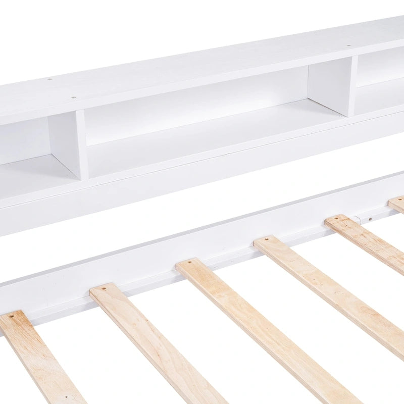 Lit de repos avec lits gigognes, étagères et ports USB