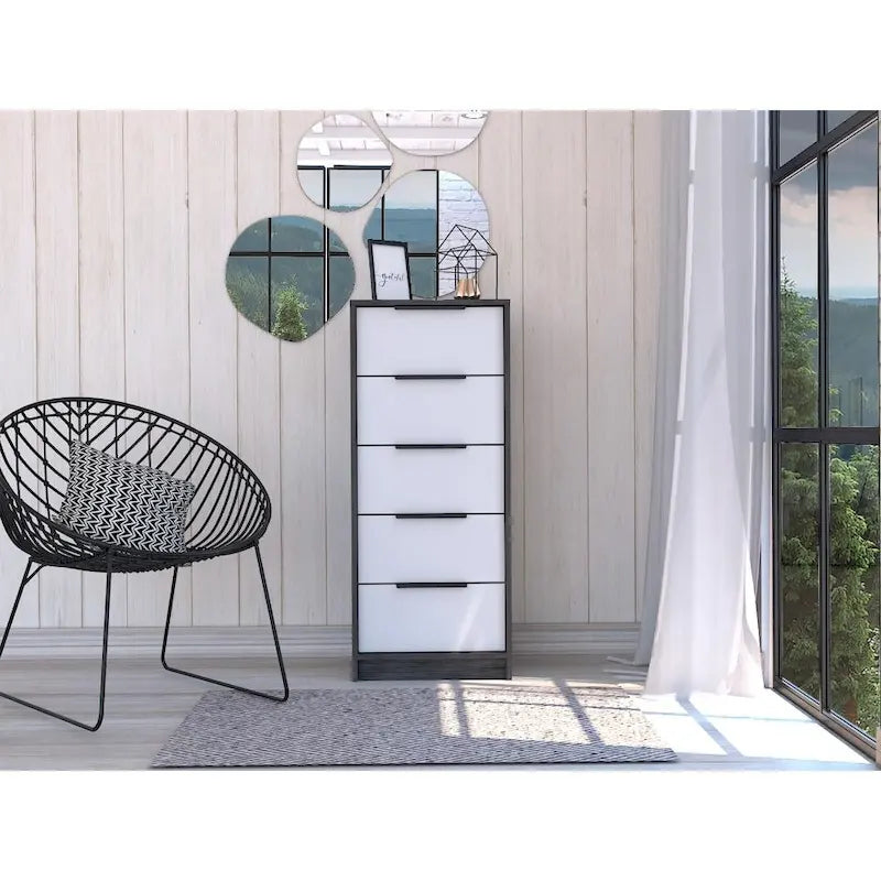 Commode à 5 tiroirs, Commode verticale