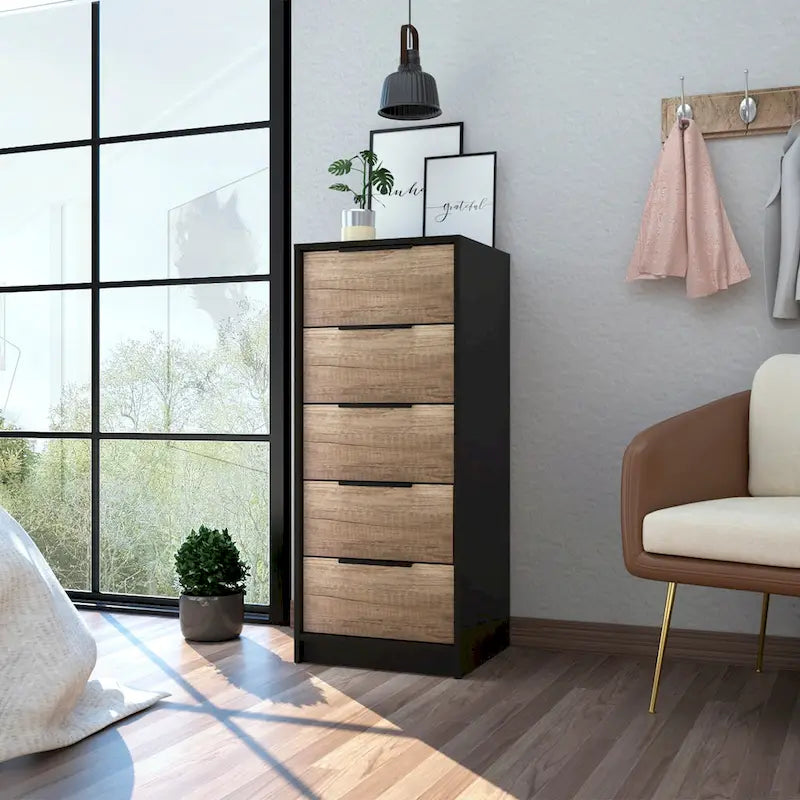 Commode à 5 tiroirs, Commode verticale