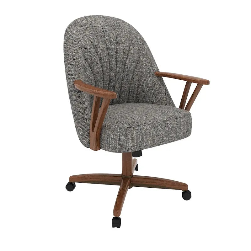 Caster Dining Chair Walnut Finish