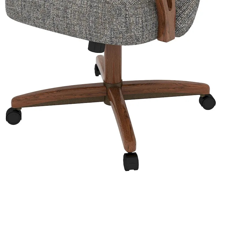 Caster Dining Chair Walnut Finish