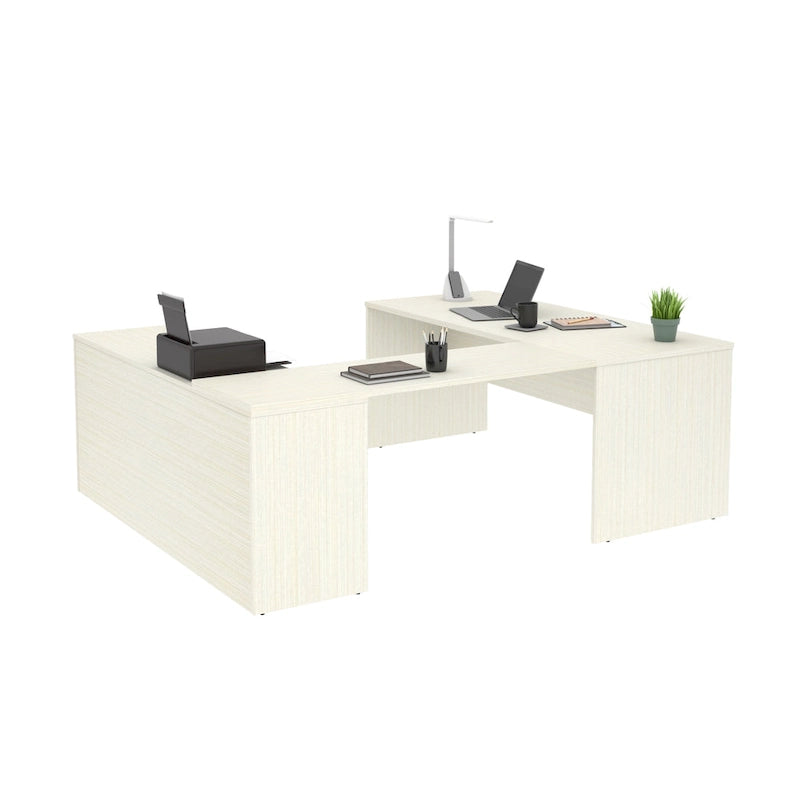 U-Desk with Two Drawers