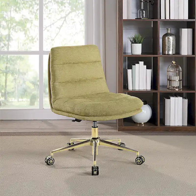 Swivel Office Chair in Faux Leather