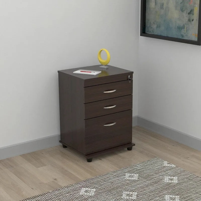 Porch & Den Fremont 3-drawer Espresso File Cabinet