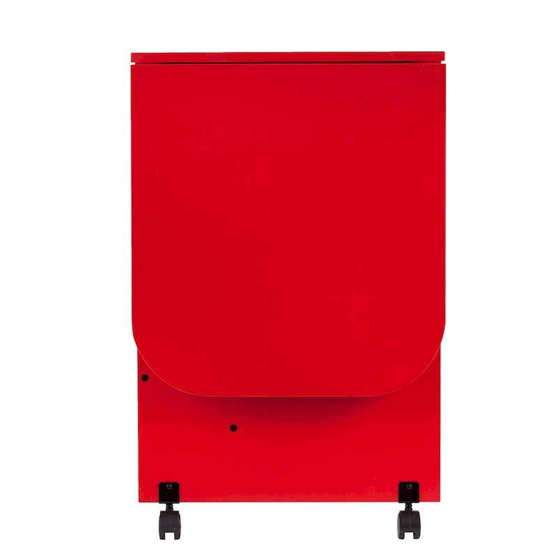 Table à couture/station de bricolage pliante et roulante rouge de style ferme Furniture