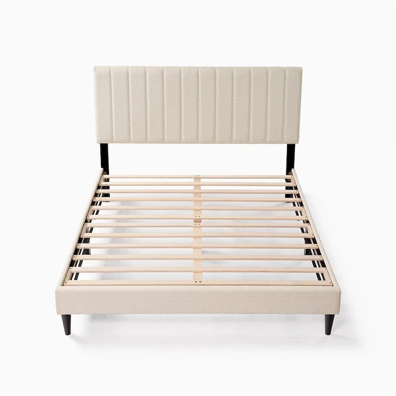 Queen Size Tufted Upholstered Platform Bed