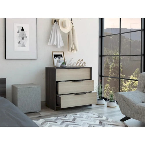 3 Drawers Dresser, Superior Top
