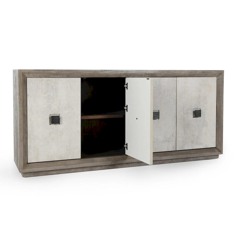 Distressed Gray Sideboard Buffet